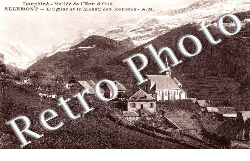 l'eglise et le massif des Rousses