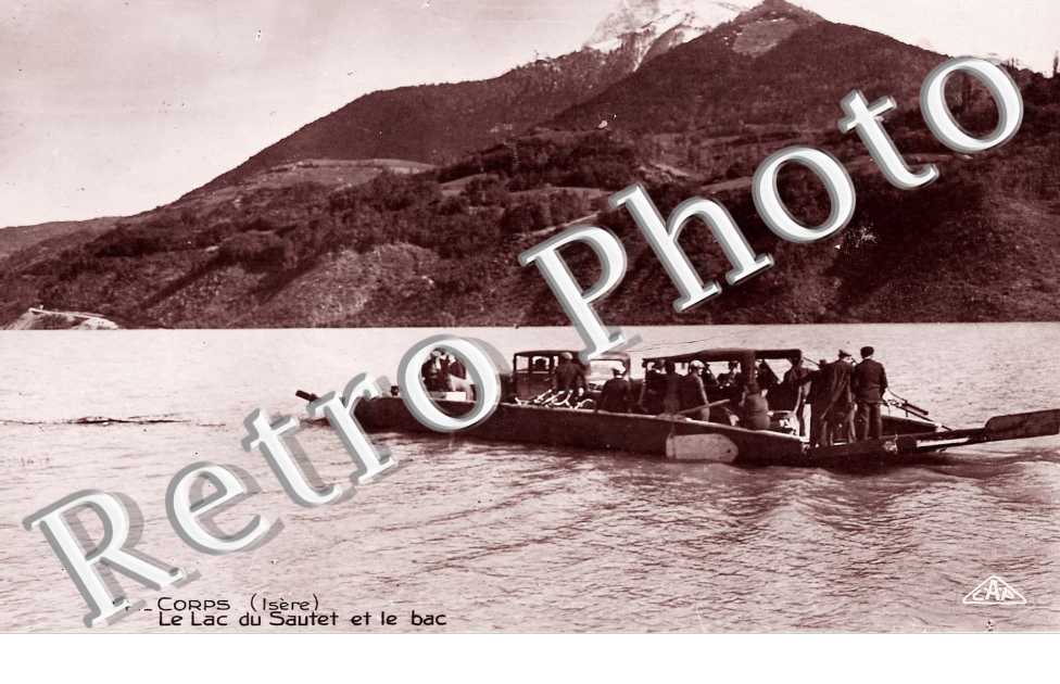 le lac du sautet et le bac (photo)