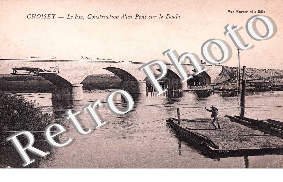 Le Bac construction d'un Pont sur le Doubs