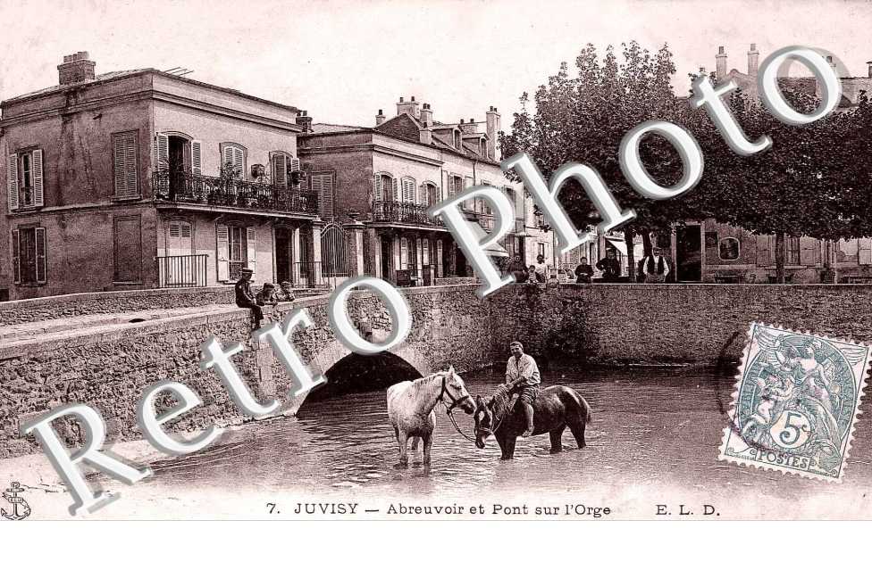Abreuvoir et pont sur l'Orge