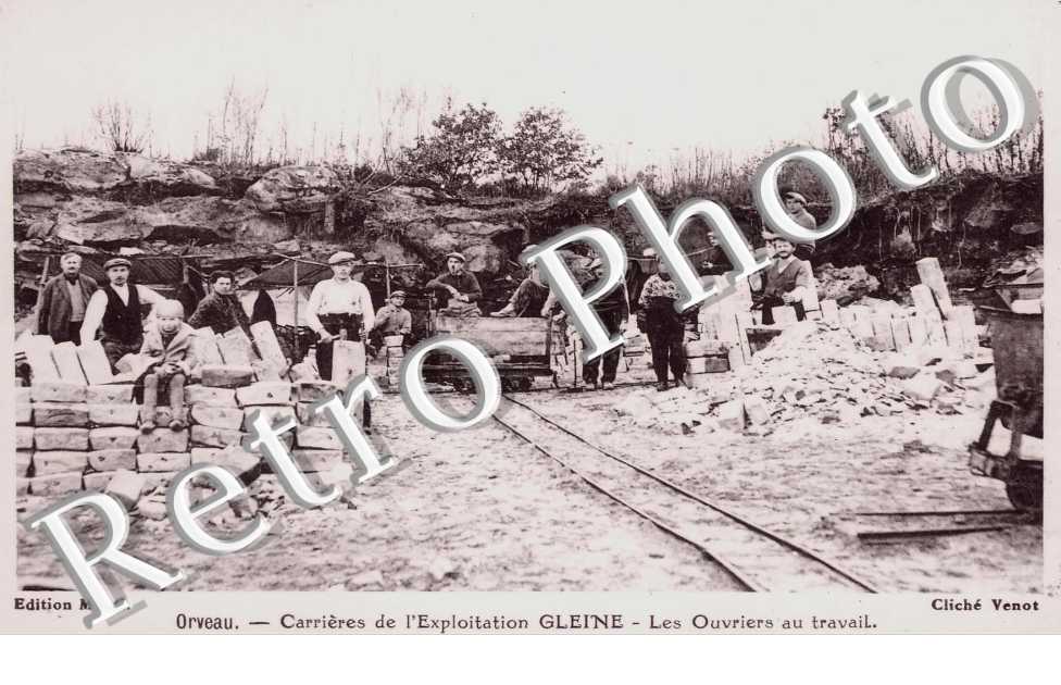 LES OUVRIERS AU TRAVAIL carrieres de l'exploitation Gleine