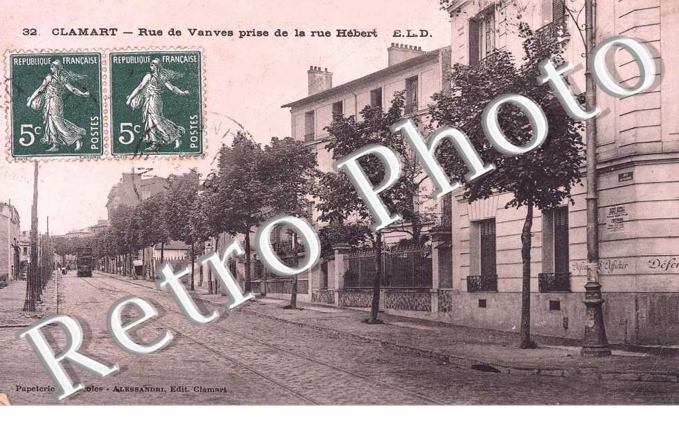 Rue de Vanves prise de la rue Hebert