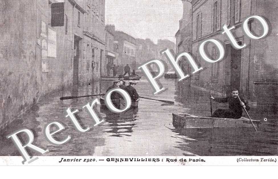 Crue de la Seine 1910, Rue de Paris