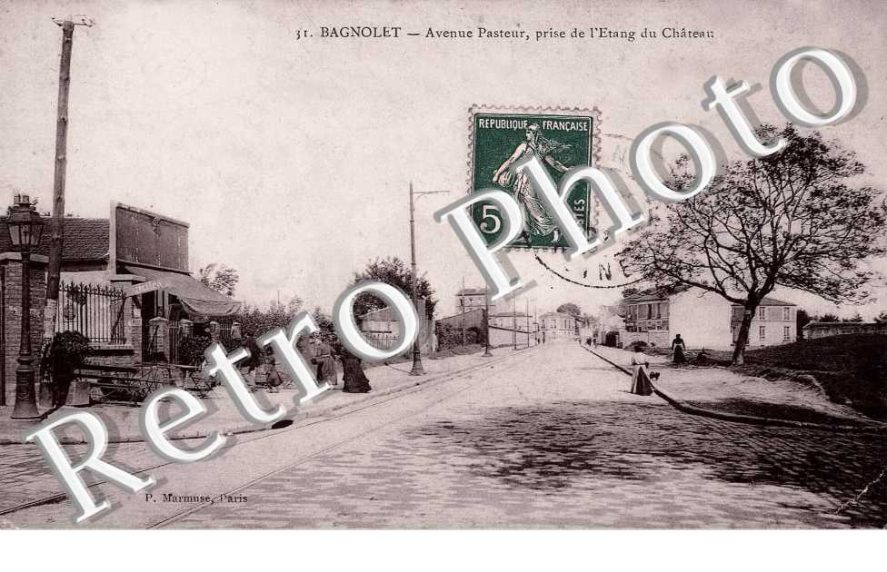 avenue Pasteur, prise de l'etang du chateau