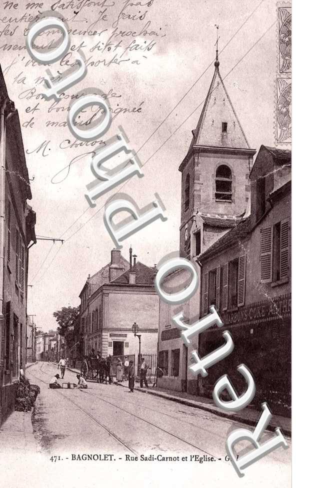rue Sadi-Carnot et l'eglise