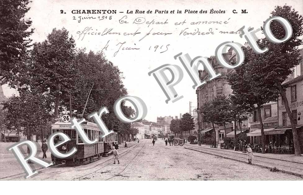 La rue de Paris et la Place des écoles