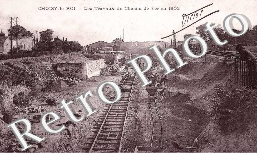 Les travaux du chemin de fer en 1903