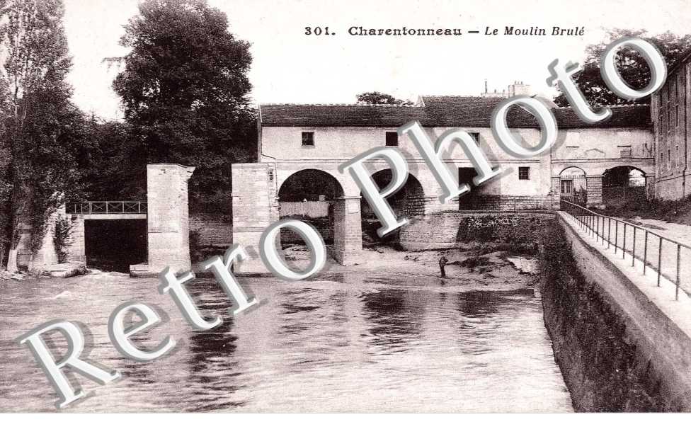 Vue du Moulin brûlé