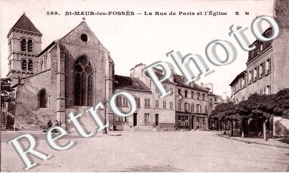 LA RUE DE PARIS ET L'EGLISE