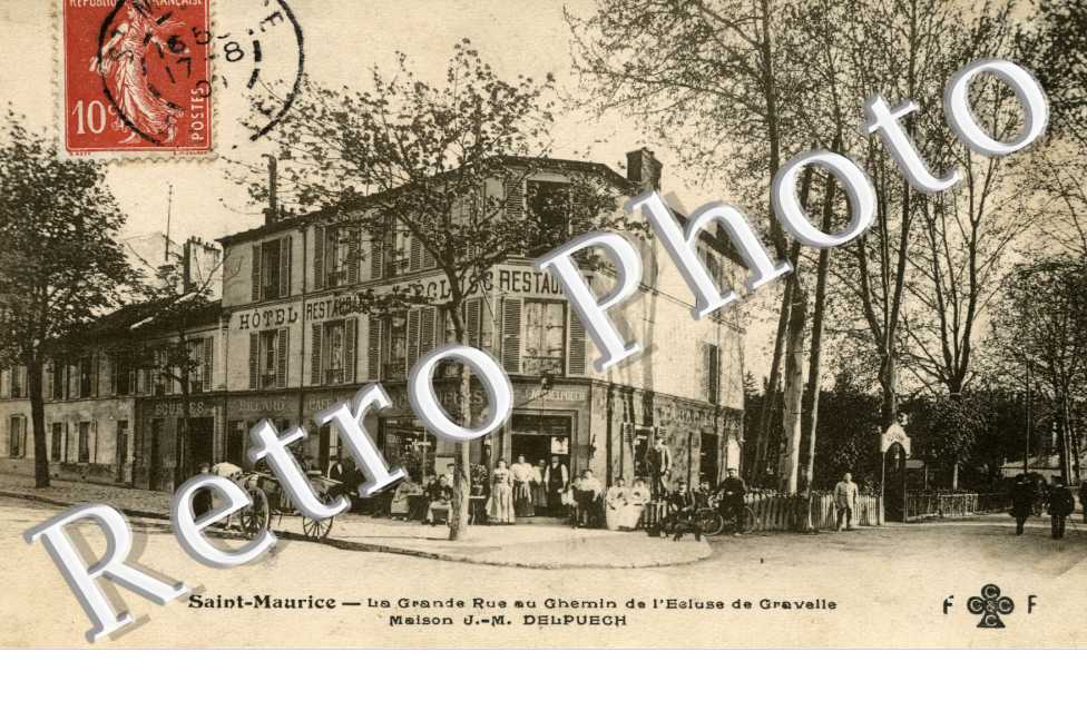 grande rue au chemin de l'ecluse de Gravelle - Maison J.-M Delpuech