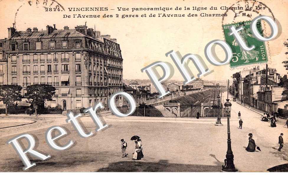 Vue panoramique de la ligne de Chemin de Fer