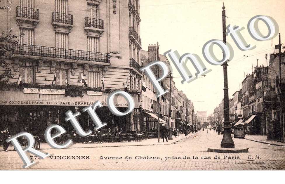 avenue du chateau, prise de la rue de Paris