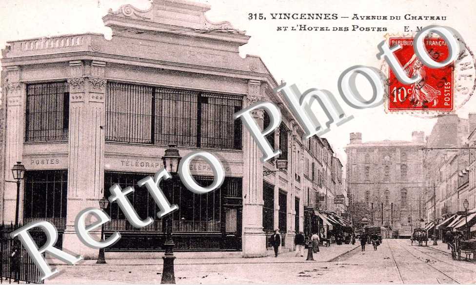 Avenue du chateau et l'hotel des postes