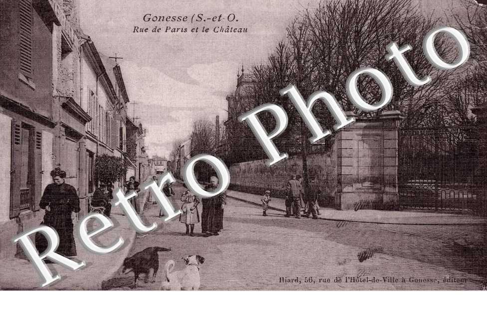rue de Paris et le chateau legende ht