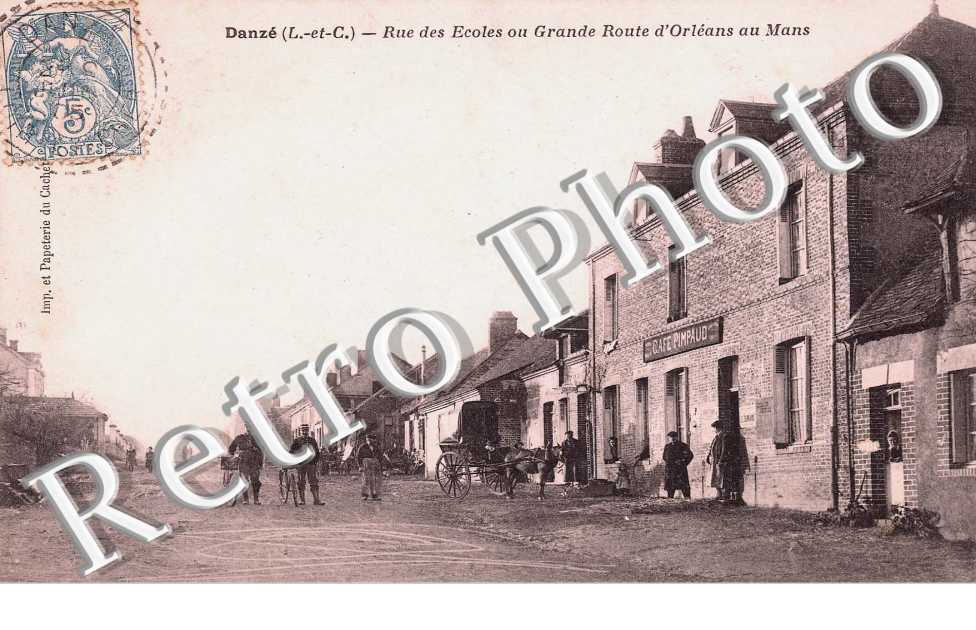 Rue des Ecoles ou Grande Route d'Orléans au Mons