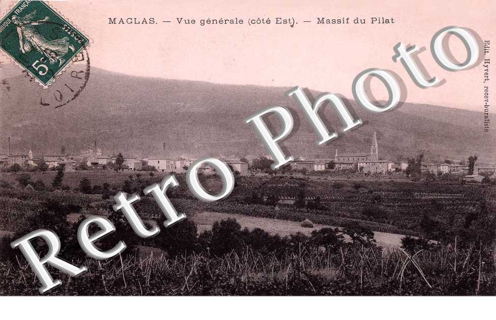 vue generale cote est - massif du Pilat