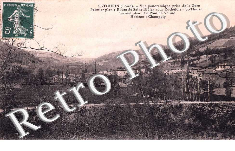 vue panoramique prise de la gare