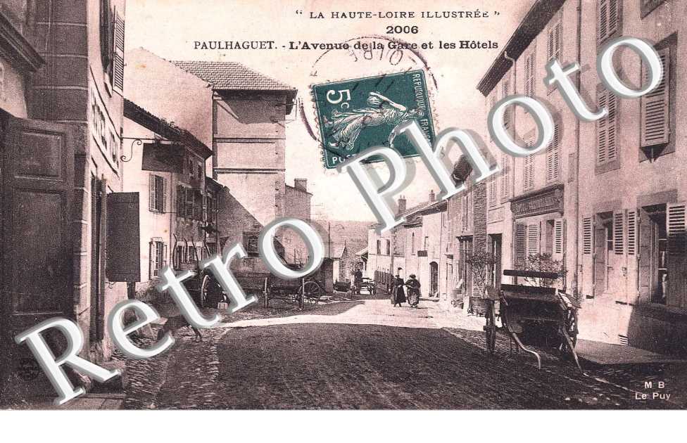 l'avenue de la gare et les hotels