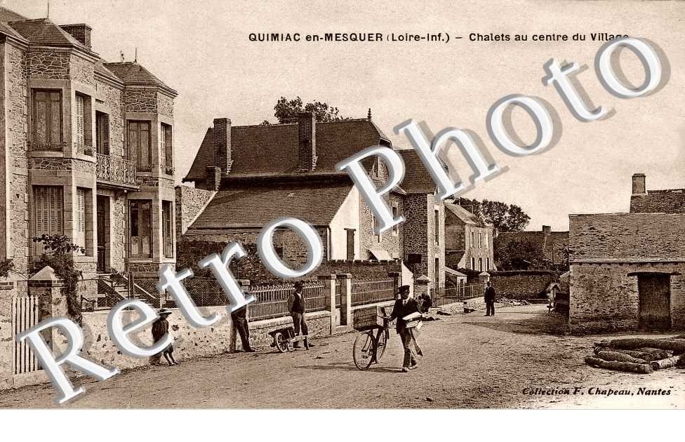 quimiac en mesquer, chalets au centre du village