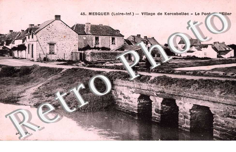 village de Kercabellec, le pont de l'Etier