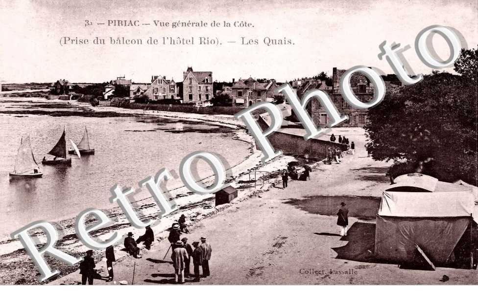 vue generale de la cote - les quais - prise du balcon de l'hotel Rio