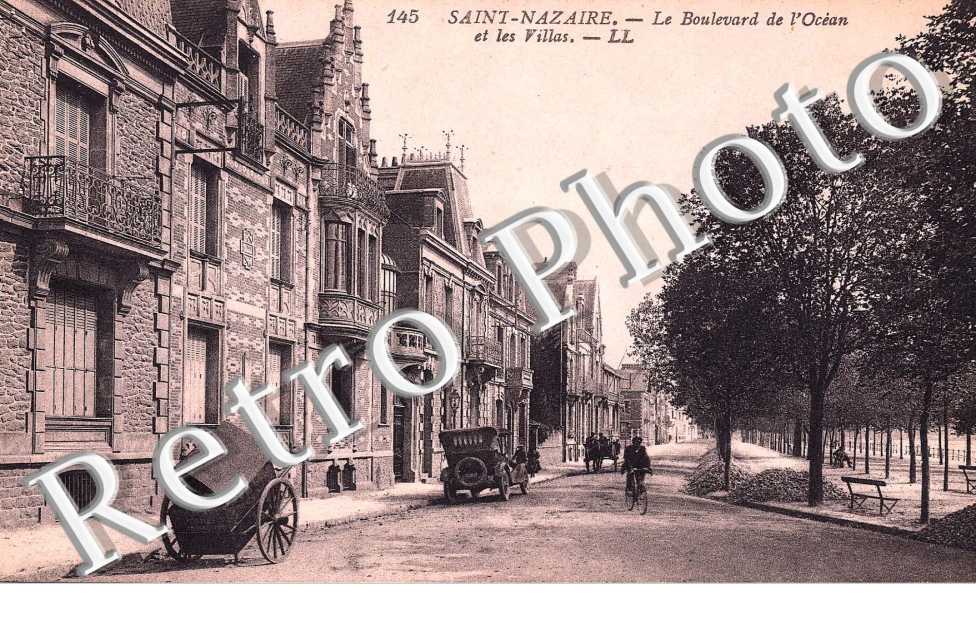le boulevard DE L'OCEAN et les villas
