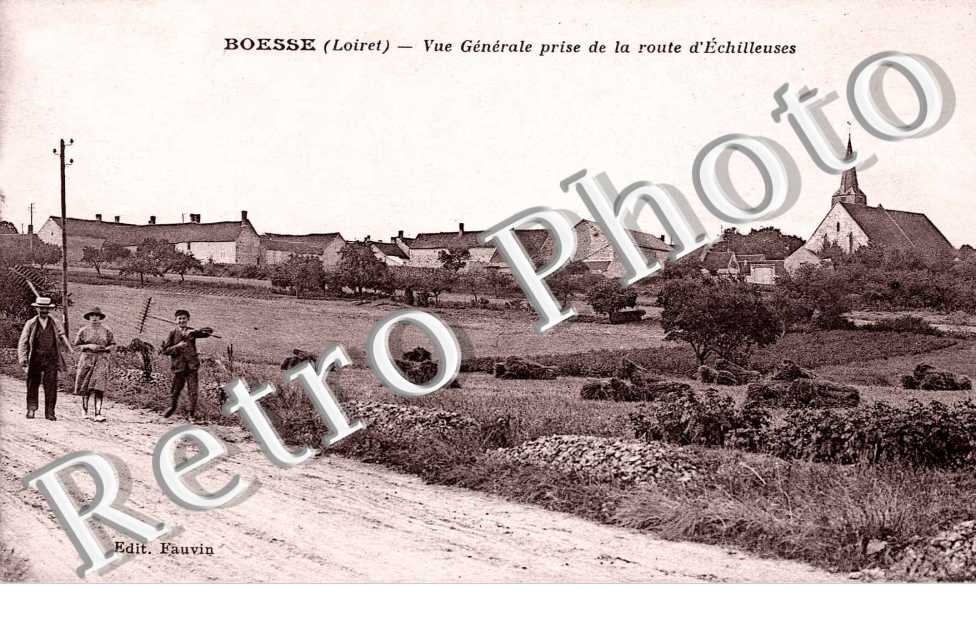 vue generale prise de la route d'Echilleuses