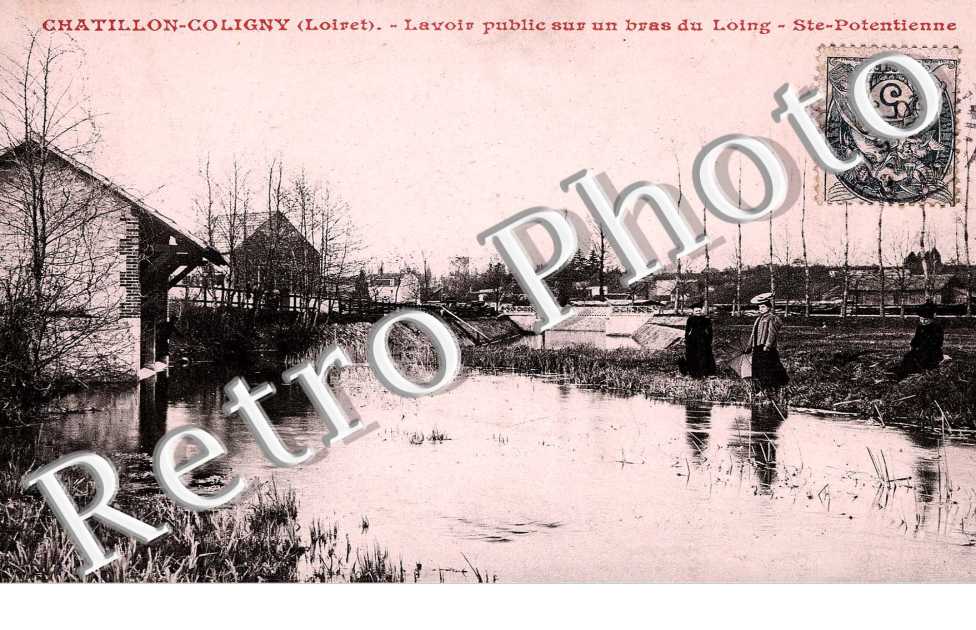 lavoir public sur un bras du loing, ste potentienne