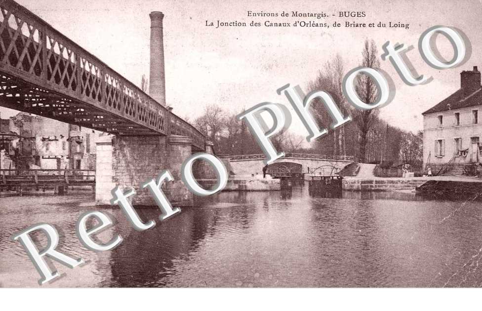 Buges, la jonction des canaux d'Orleans, de Briare et du Loing
