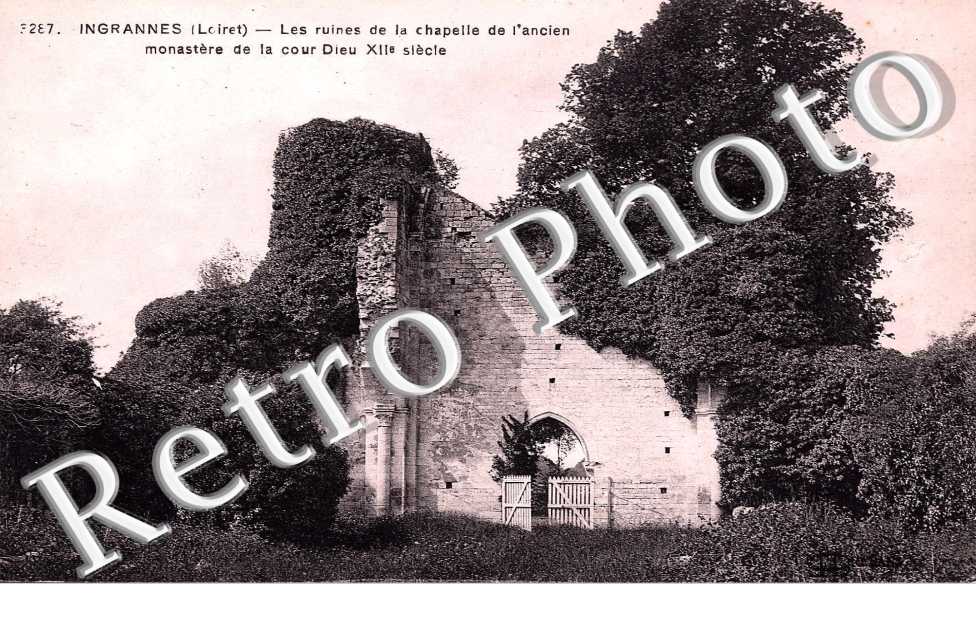 les ruines de la chapelle de l'ancien monastere de la Cour-Dieu
