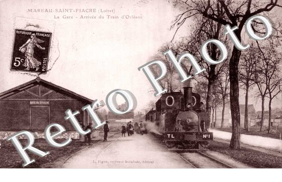 la gare, arrivee du train d'Orleans