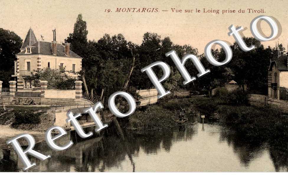 vue sur le loing prise du Tivoli  