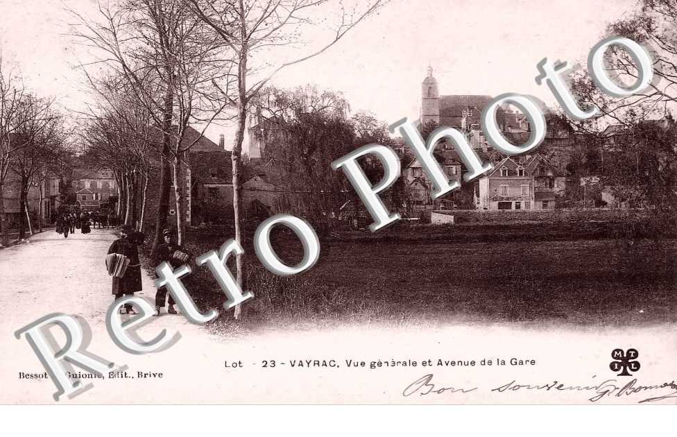 Vue generale et avenue de la gare