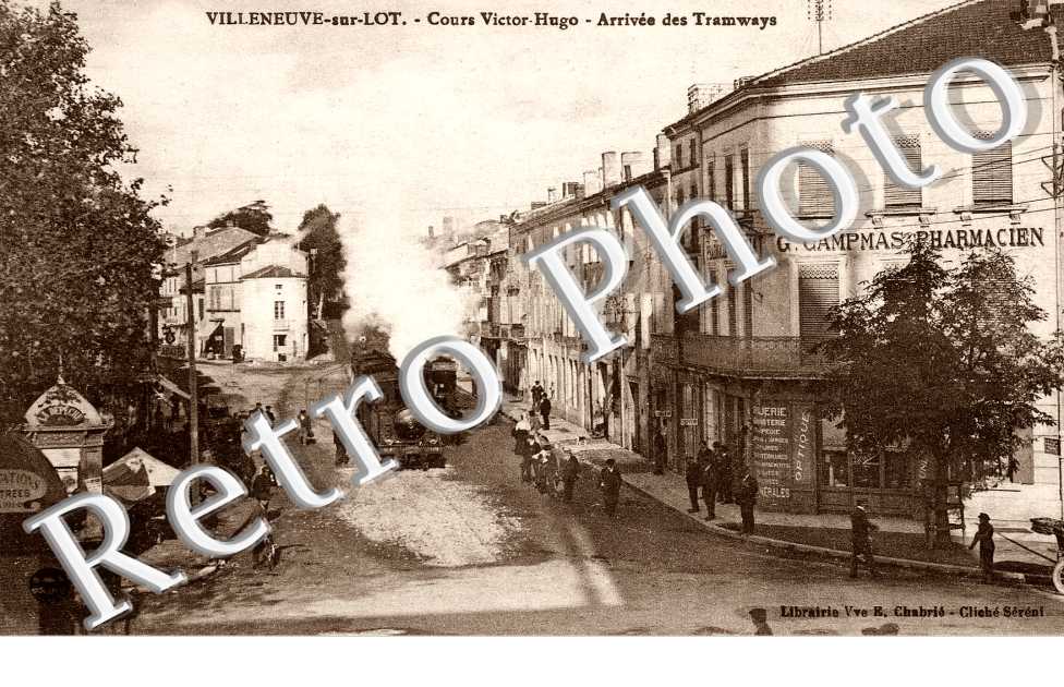 Cours Victor Hugo - Arrivee des Tramways