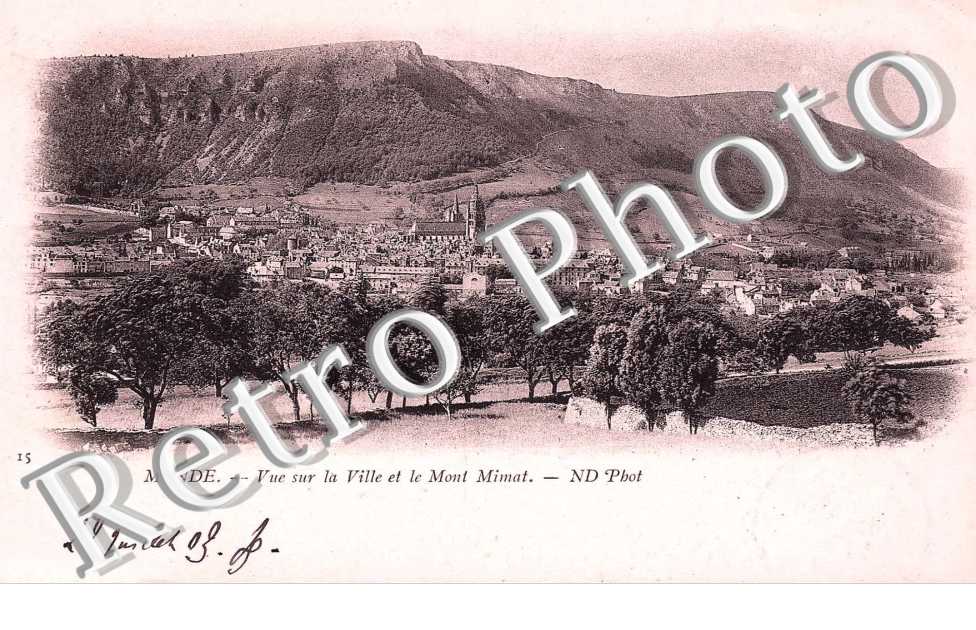 VUE SUR LA VILLE ET LE MONT MIMAT