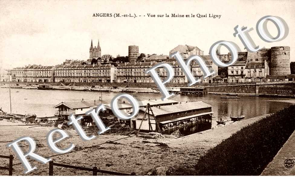 VUE SUR LA MARINE ET LE QUAI LIGNY