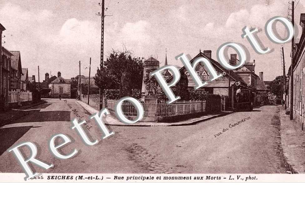 rue pricipale et monument aux morts