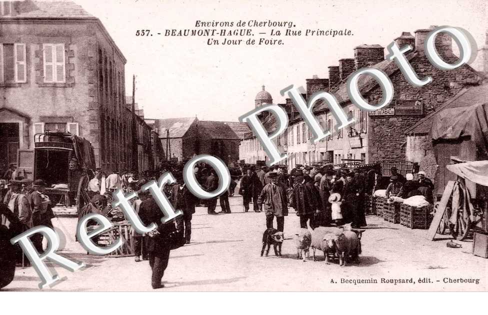 Rue principale un jour de foire