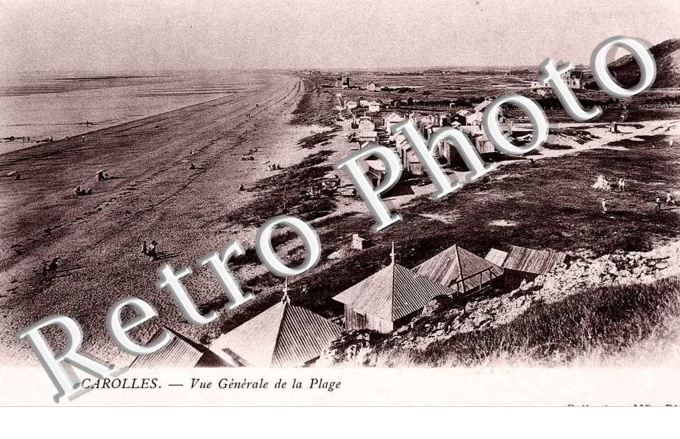 Vue generale de la plage