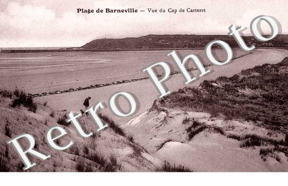 Plage de Barneville - vue du cap de Carteret