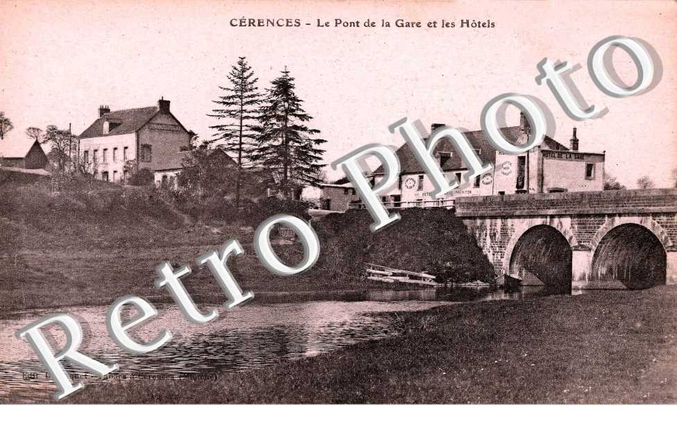 Le pont de la gare et les hotels