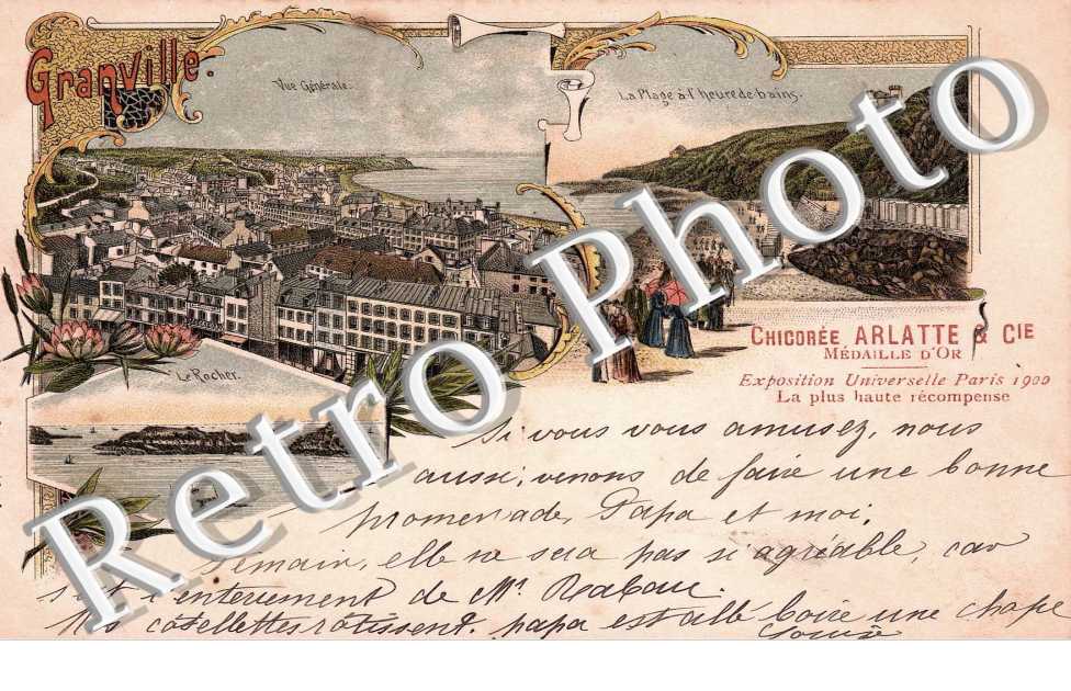vue generale, la plage a l'heure du bain, le rocher
