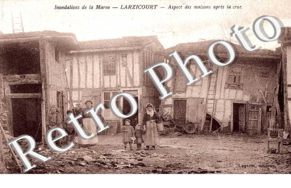 Aspect des maisons apres les inondations de janvier 1910
