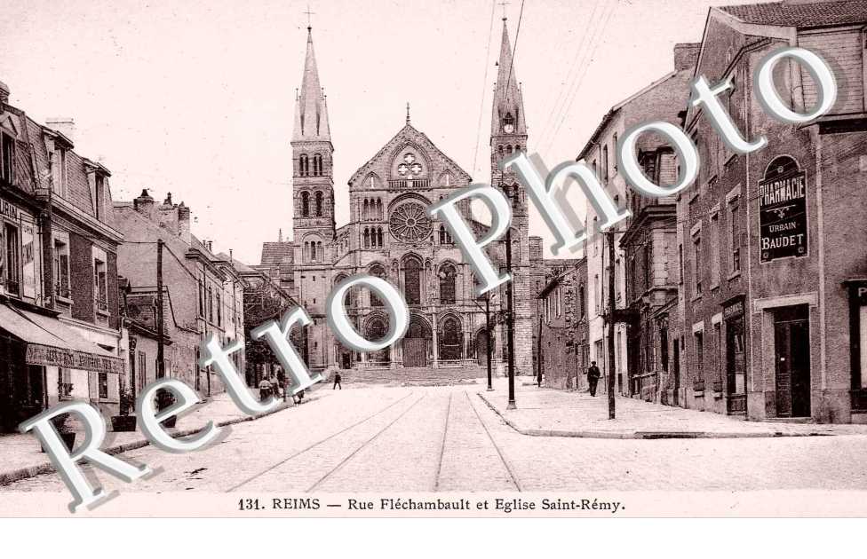 rue flechambault et eglise Saint Remy