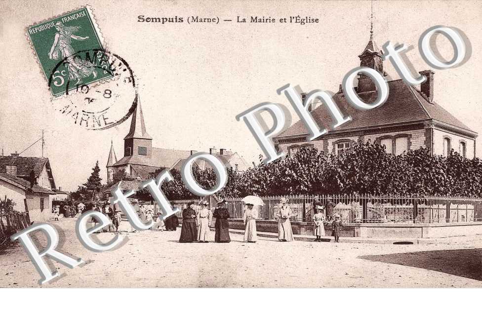 la mairie et l' eglise