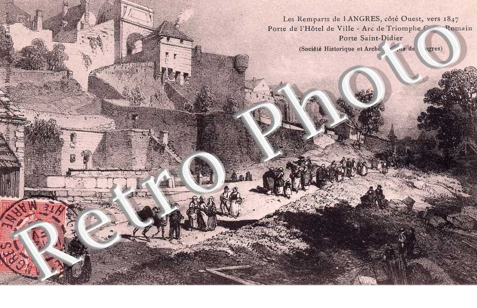 les remparts - porte de l'hotel de ville - arc de triomphe Gallo-romain
