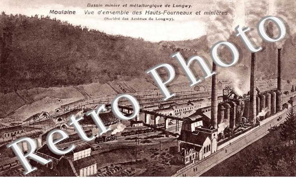 Vue d'ensemble des Hauts Fourneaux et Minieres