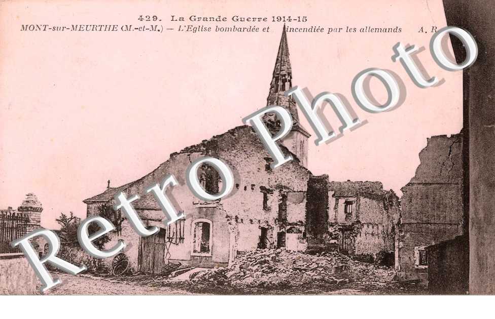 L'eglise bombardee