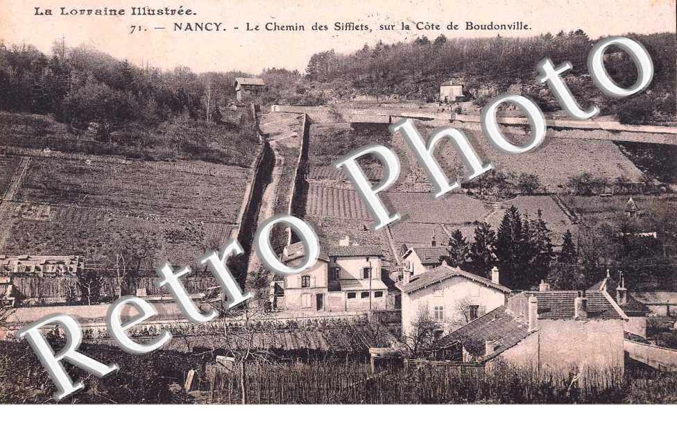 le chemin de Sifflets sur la cote de Boudonville