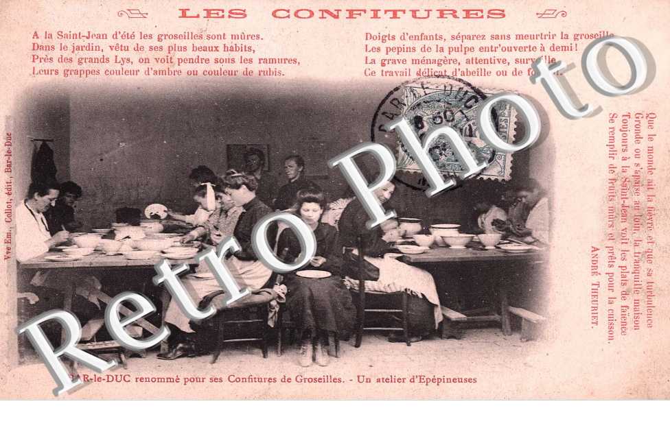 Les confitures - Un atelier d'epepineuses - groseilles